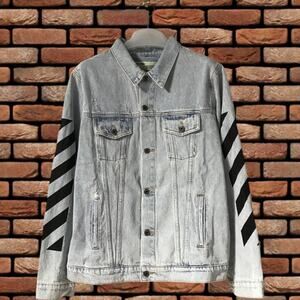 off-white blue denim jacket